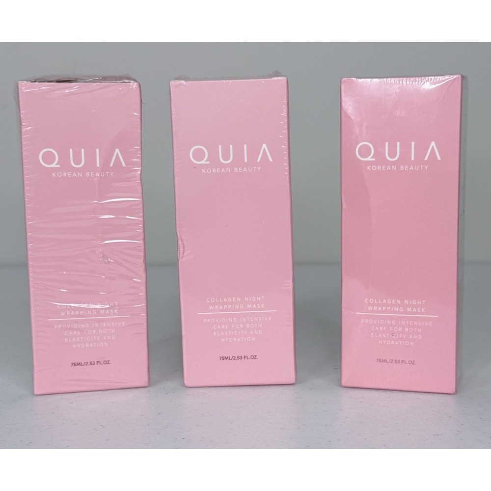 Set of 3 - QUIA Korean Beauty Collagen Night Wrapping Mask